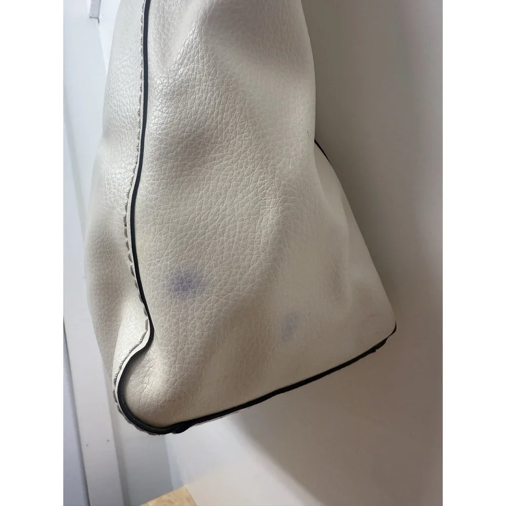 Coach F58660 Soft Chalk Pebble Leather Derby‎ Tote $298 MSRP #12